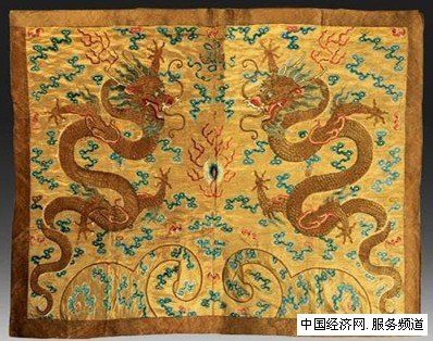 龍袍刺繡，蘇繡龍袍畫，蘇繡精品，蘇繡收藏品，嬌古蘇繡